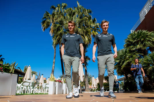 Martin Ødegaard and Mats Møller Dæhli of Norway