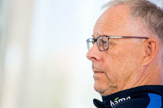 Lars Lagerbäck, head coach of Norway