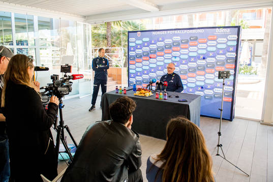 Lars Lagerbäck, head coach of Norway