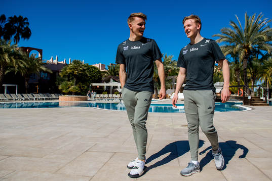 Martin Ødegaard and Mats Møller Dæhli of Norway
