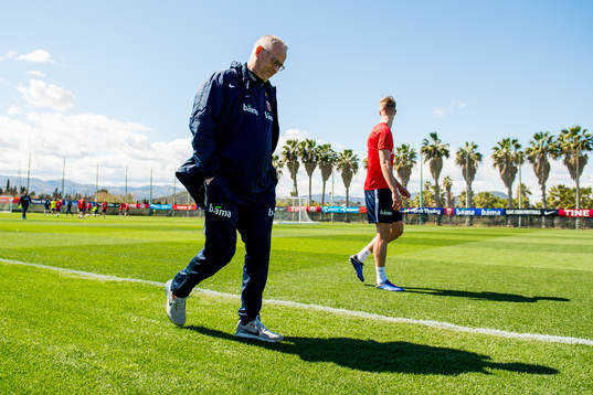 Lars Lagerbäck, head coach of Norway