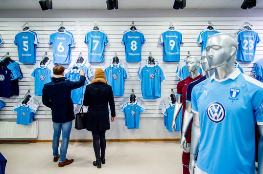 Presentation av 2019 års matchtröja i MFF Shopen
