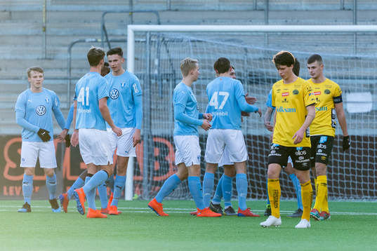 Malmö FF´s spelare jublar