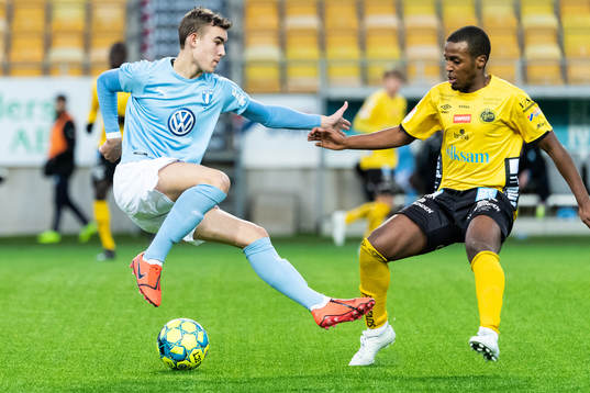Malmö FF´s Aleksander Nilsson och Elfsborgs Prince Isaac