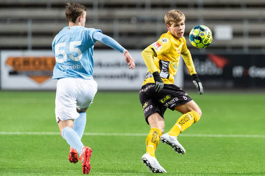 Elfsborgs Anton Thorsson och Malmö FF´s Aleksander