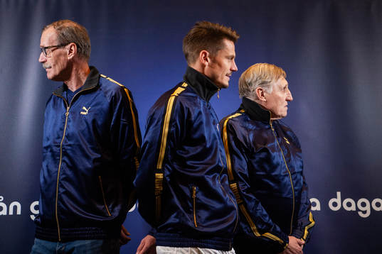 Staffan Tapper, Markus Rosenberg och Anders Ljungberg