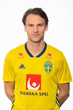 Albin Ekdal of the Swedish national football team poses for