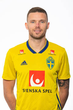 Marcus Berg of the Swedish national football team poses for