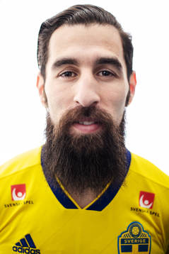 Jimmy Durmaz of the Swedish national football team poses
