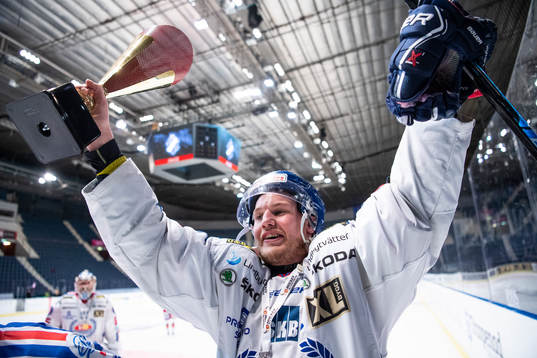 Oskarshamns spelare jublar