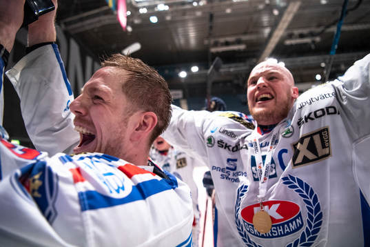 Oskarshamns Joakim Hillding (v) och Jonas Engström (h)
