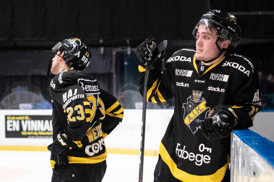 s Max Lindholm (h) och Fredric Weigel (v) deppar