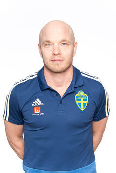 Tränare Fredrik Waara i P18-landslaget