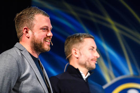 Elfsborg manager Jimmy Thelin och Örebros manager Axel