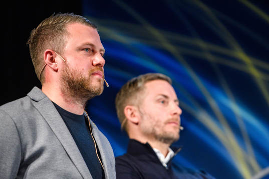 Elfsborg manager Jimmy Thelin och Örebros manager Axel