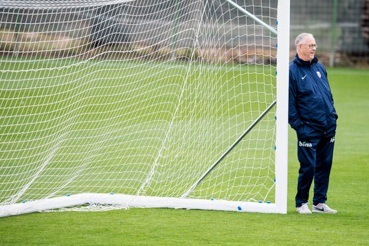 Lars Lagerbäck, head coach of Norway