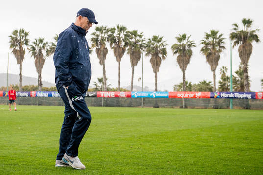 Lars Lagerbäck, head coach of Norway