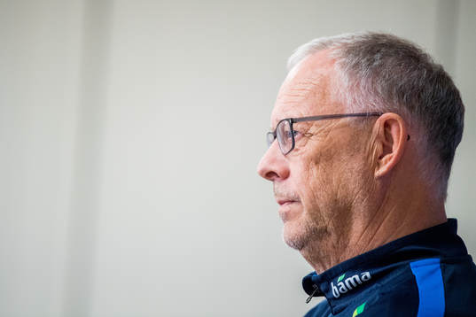 Lars Lagerbäck, head coach of Norway