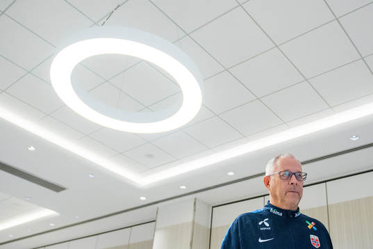 Lars Lagerbäck, head coach of Norway
