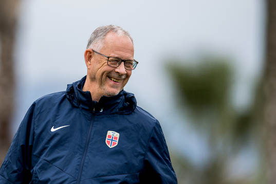 Lars Lagerbäck, head coach of Norway