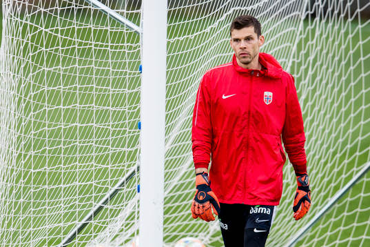 Goalkeeper Rune Almenning Jarstein of Norway