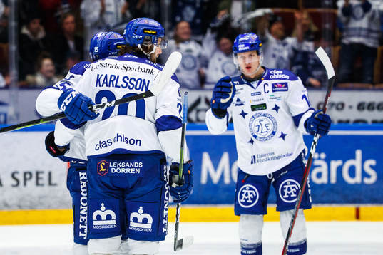 Leksands Johan Porsberger och Mattias Karlsson jublar