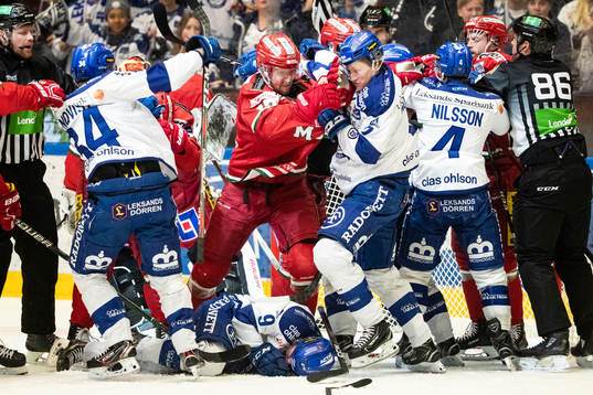 Modos Magnus Häggström och Leksands Lukas Enqvist och