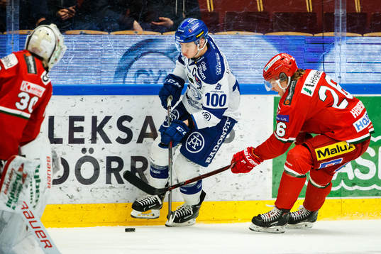 Leksands Martin Karlsson   och Modos Tom Hedberg