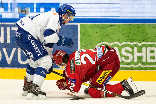 Leksands August Berg och Modos Jonathan Johansson