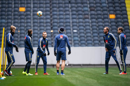 Mikael Lustig, Sebastian Larsson and Andreas Granqvist of