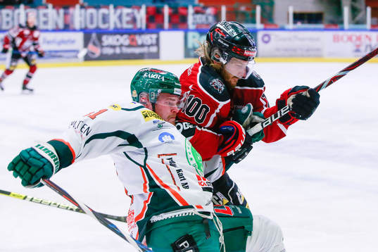 Kristianstads Malte Sjögran och Bodens Christian Nyman
