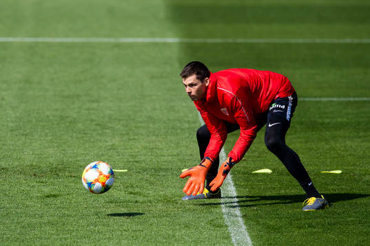 Goalkeeper Rune Almenning Jarstein of Norway