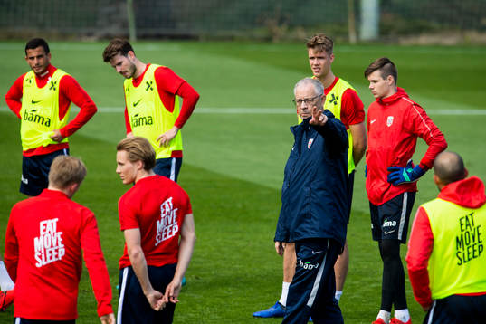 Lars Lagerbäck, head coach of Norway