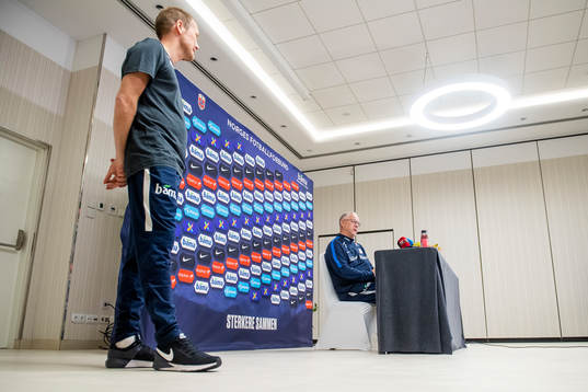 Lars Lagerbäck, head coach of Norway