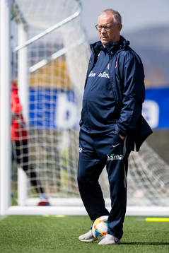 Lars Lagerbäck, head coach of Norway