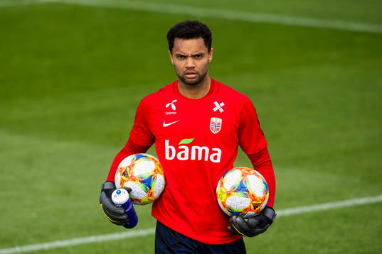 Goalkeeper Sten Grytebust of Norway
