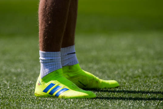 The shoes of Iver Fossum of Norway