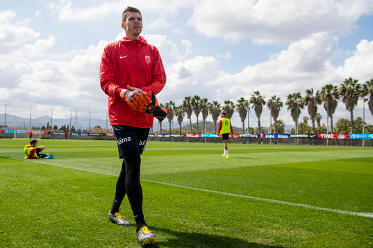 Goalkeeper Rune Almenning Jarstein of Norway