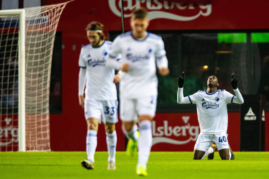 FC Köpenhamns Mohamed Daramy jublar