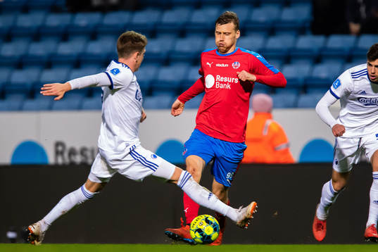 FC Köpenhamns Nicolaj Thomsen och Helsingborgs Andri