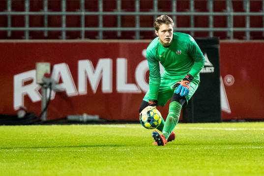 Helsingborgs målvakt Kalle Joelsson