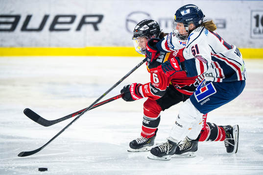 Luleås Jenni Hiirikoski och Linköpings Pernilla Winberg