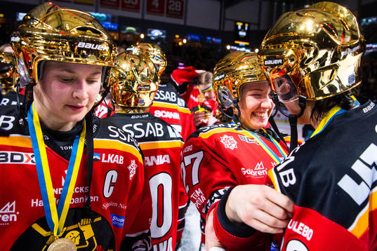Luleås Jenni Hiirikoski, Rebecca Stenberg och Michelle