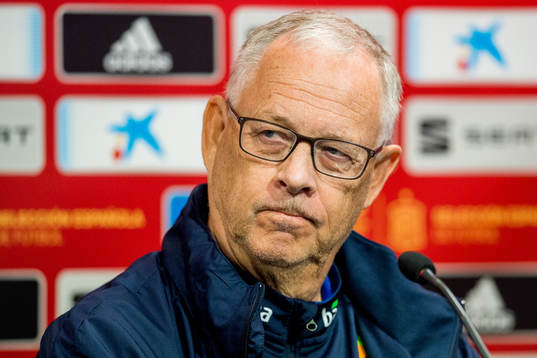 Lars Lagerbäck, head coach of Norway