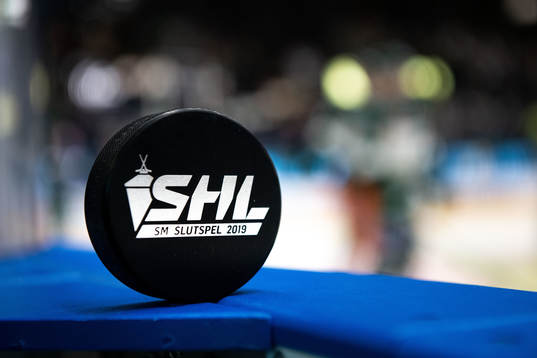 En puck med inskriften SM-Slutspel