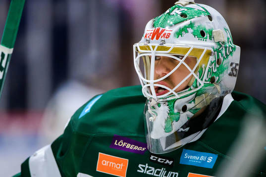Färjestads målvakt Adam Werner