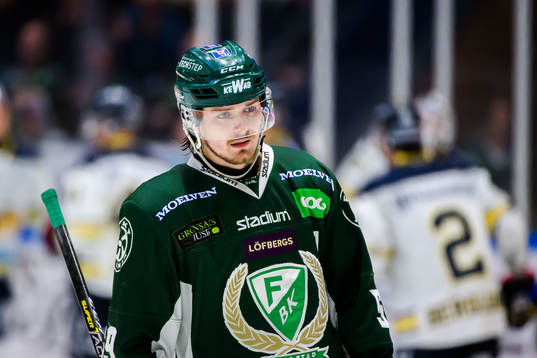 Färjestads Linus Johansson deppar