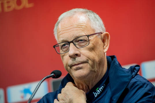 Lars Lagerbäck, head coach of Norway