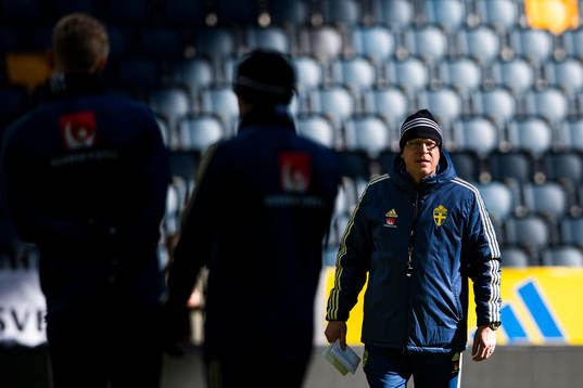 Sweden's head coach Janne Andersson
