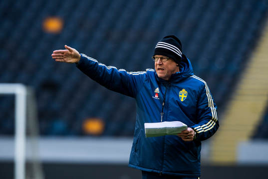 Sweden's head coach Janne Andersson